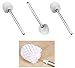 Produktbild 3er Set WC Bürsten Edelstahl weiße Bürste Toilette Klobürste Toilettenbürste