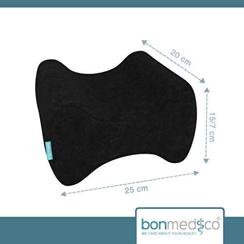 Bonmedico® Orthopädisches Knie-Kissen für Seitenschläfer, sorgt für Druckentlastung und ermöglicht eine ergonomische Schlafposition, in Schwarz/ Black - 5