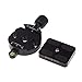 Price comparison product image Andoer® DM-55 Clamp and QR Quick Release Plate with Gradienter for 55mm Camera Ball Head Arca Swiss RRS Wimberley