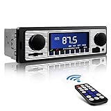 【FM-Funktion】Dieses Autoradio ist mit einem hochempfindlichen Tuner ausgestattet und unterstützt die UKW-Stereosuche (87,5-108 MHz) für die automatische und halbautomatische Sendersuche. Unterstützt den Dreibandsender (FM1 - FM2 - FM3), der insgesamt 18 Radiosender speichern kann.