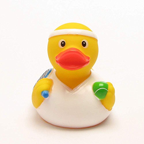 HC-Handel 916615 Vinyl Badeente Tennisspieler Gummiente 8 cm - 2