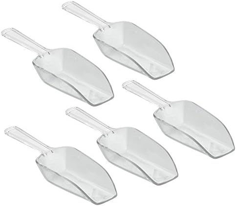 Transparet scoops, medium, 5 piece, Clear | For ice, sweets, candy bars and for scooping products by TrendingTemple
