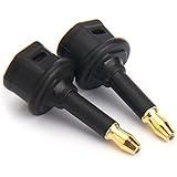 Digital Glasfaser Toslink auf 3,5 mm Klinke (Mini Toslink) Stecker Adapter Digital Optische für Audio