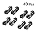 Produktbild Hemobllo Selbstklebende Kabel Clips Schwarz Organizer Tropfen-Draht-Halter Cord Management 40pcs