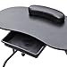 Popamazing Manicure Table Nail Technician Workstation Art Desk with Drawer + Carry Bag + Wrist Rest(Black)
