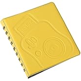 Hidz Instax Spiralli Polakart Fotoğraf Alb&uuml;m&uuml;, 6x9cm, 68 Fotoğraf Kapasitesi (SARI)