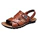 Produktbild Herren Sommer Ledersandalen, Selou atmungsaktive Turnschuhe Rutschen Outdoor Schuhe Männer Jogging Fitness Stahlkappen Freizeit Sportlich Wasserdicht Business Slip On High Top Schuhe