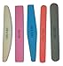 Anti trauma foam nail files 5 pieces per pack, mixed grits