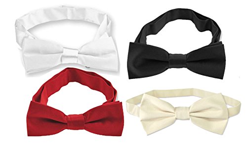 Homgaty Children Kids Bow Tie Dickie Bow Tie Neck Tie Weddings Parties Dinner Suits Wear Random Color