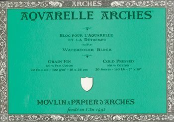 Preisvergleich Produktbild Arches Aquarelle Paper Block - 18x24in (46x61cm) NOT (Fin) by Arches