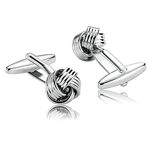 Aooaz Men's Stainless Steel Cuff Links, 5 Styles Shirt Cufflinks Suit Dress Business 2 Pcs Novelty