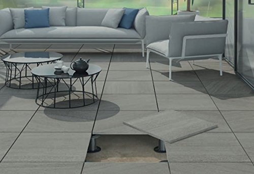 „Kursaal Extreme Slate“, Terrassenplatte 60×60 cm, Stärke 2 cm, Feinsteinzeug in Stein-Optik (1 Stück) - 7