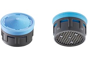 Schläfer 180212 | Luftsprudler-Inneneinsatz M22, M24 Kompatibel mit NEOPERL Perlator strahlregler m24 strahlregler m22 wassersparend 50%. Filterkartusche Luftsprudler M22/M24 + Dichtungen x 2stk