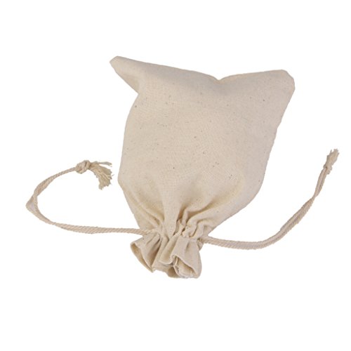 Generic 10pcs Sachet Emballage Pochette à Bijoux en Jute avec Corde Serrage pour Cadeau Mariage - 15 x 20 cm