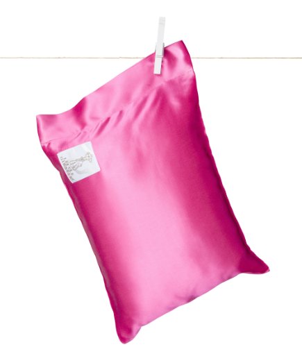 Little Giraffe Satin Nap Pillow Solid (Raspberry)