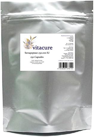 Serrapeptase 250,000IU - 250 Delayed Release (Enteric) Capsules