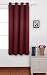 Deconovo Solid Blackout Curtain Eyelet Curtain Thermal Insulated Window Blackout Curtain for Babies Room 140x180 cm Red 1 Panel