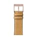 Produktbild Roobaya Sauvage Leder Armband für Apple Watch: Echtleder Wechselarmband mit farblich abgestimmten Adaptern, für Series 1, 2, 3 (42 - Serie 3 Gold, Sand)