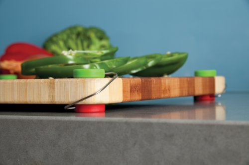 Dreamfarm Chobs, Anti-Rutsch Schneidebrettfüße, Meat Red und Veg Green (rot und grün) - 9