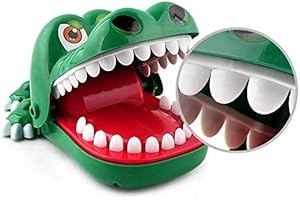 Sipobuy Crocodile Jouet Classique Bouche Dentiste Bite Doigt Famille Jeu Enfants Enfants Action Jeu de Compétence Jouet (Grand)