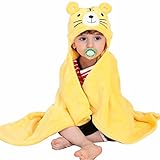 Mture Baby Kleinkinder Kids Bademantel Babydecke,Baby Badehandtuch mit Kapuze, kuscheliger Poncho Bademantel aus Mikrofaser - Warm und kuschelig