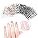 FOK Set Of 20 Pc 3D Design Self Adhesive Tip Nail Art Stickers Decals Stamping DIY Nail Decoration Tool Accessory- Random Designs & Color RS.264.00