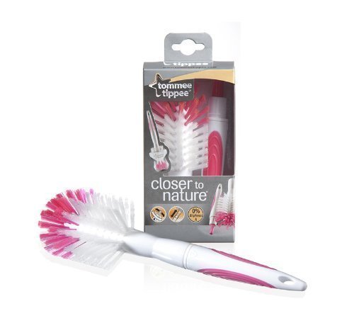 Closer to Nature Bottle and Teat Brush - Pink