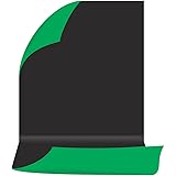 Boltove® Thick Exact Non-Transparent 2-in-1 Photography Backdrop Background Chromakey, 2 Colors in Single Backdrop (6FT X 9FT