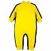 GudeHome Rompers for Baby Bruce Lee Jumpsuit Long Sleeve Bodysuits, Yellow, 6-12 Months