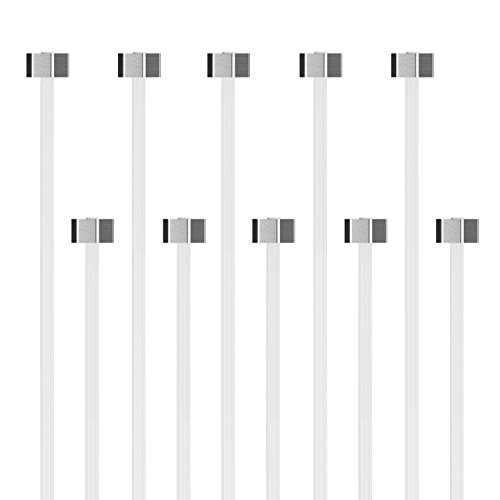 Perlonseil 2mm mit Eck-Gleiter für Bilderschienen Galerieschienen - Länge 1,50m - Set 10 Stück Perlonseile mit Gleiter von Hang-it