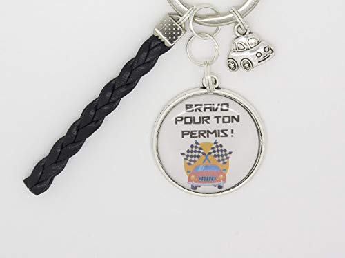 PORTE CLÉS personnalisable CADEAU POUR LE PERMIS DE CONDUIRE, la première voiture