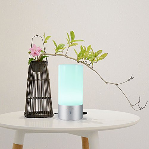 Touch Sensor Bunt Atmosphäre Emotionale Nacht Licht, ICOCO Dimmbares Bedside Lampe Tischlampe Schreibtischlampe RGB Schreibtisch Licht Nachttischlampe für Kinderzimmer&Schlafzimmer - 7