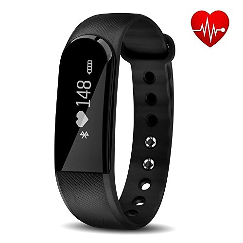 Fitness Armband mit pulsmesser, V3 Fitness Armbänder Tracker,Sport Armbanduhr Wasserdicht IP67 Schrittzähler, Herzfrequenz - Monitor Aktivitätstracker / Schlaf-Monitor / Push-Message und Anrufer / ID Benachrichtigung / Photo-Fernauslöser / Handy-Suchfunktion, Steuerung der Musikwiedergabe, smart bracelet ,Smartwatch für Android Smartphone und iPhone, Hembeer