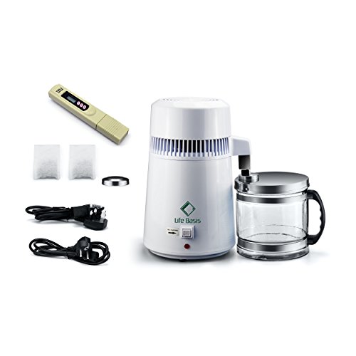 LifeBasis Wasserdestilliergerät Wasserdestillierer Wasserdestille Wasser Destille mit Sammelkanne und einem tragbaren TDS Wasserqualität Messgerät - 7