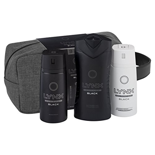 Lynx Black Washbag Mens Gift Set