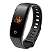 Produktbild Klicop Fitness Tracker Smart Band Armbanduhr Activity Tracker Wasserdichtes Bluetooth-Armband mit Herzfrequenzmesser Schrittzähler Smartwatch (Farbe : T1)