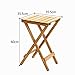 Produktbild JXXQD Faules Klapptisch Couchtisch Kleiner Tisch im Freien Wohnzimmer Balkon Massivholz Blume Stehen (Color : White)