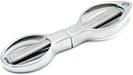 TYKusm Foldable Braid Scissors Stainless Steel Fishing Line Scissors (Silver)