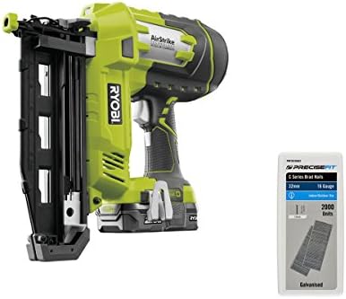 RYOBI 18V OnePlus R18N16G-120S Compressed air Nailer Pack - 2000 Points Refill PRECISEFIT 16G 32mm PWF2B16GN32-1 18V 2