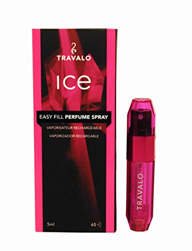 Travalo ICE Perfume Atomizer in Assorted Colours - 5ml Refillable Travel Spray Bottle for Women