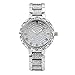 Produktbild Automatikuhr Full Diamonds römische Skala Damen Watche Waterproof Watch (Farbe: Silber)