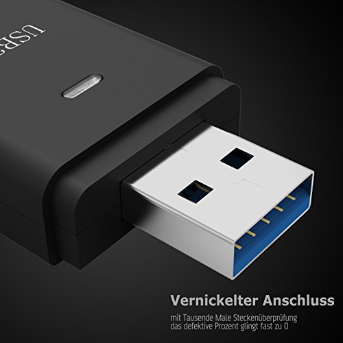 Kartenleser, Gvoo USB 3.0 SD/TF 2-Slot  Kartenlesegerät Card Reader Memory Card Reader für SD,TF,RS-MMC,MicroSD,SDHC,MMC Plus,MMCmobile - 2