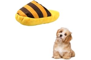 FuninCrea Jouet pour Chien Peluche, Pantoufles en Peluche Jouets pour Animaux de Compagnie Drôle Jouets pour Chiens Interactifs pour Nettoyer Les Dents et Réduire L'ennuijouet pour Chien Peluche