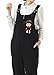 DEHANG Cotton Maternity Bib Pants Trousers With Adjustable Strap Size XL - Black