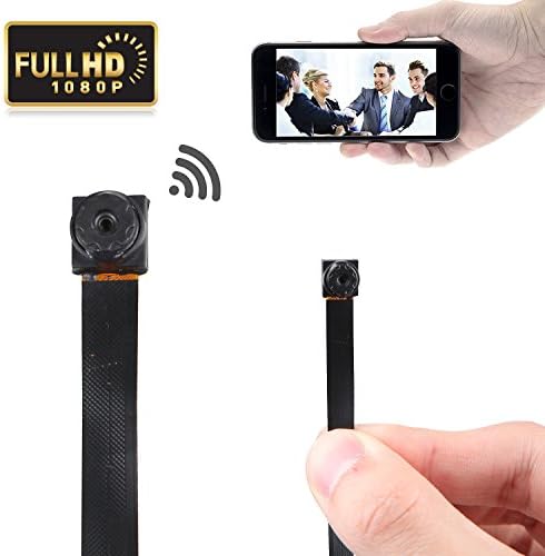 GZDL HD 1080P Mini Super Small Portable Hidden Spy Camera P2P Wireless WiFi Indoor Internet Video Recorder for Home Cars Bathrooms Kids Remote View