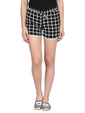 black checkered shorts