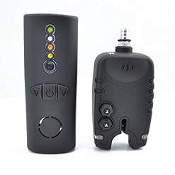 1+3 Carp Fishing Wireless Bite Alarm Set LED with Adjustable Volume Tone Control in Zipped Case - Image 2