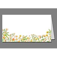 Tischkarte mit Blumen, Platzkarte, Namenskarte, Hochzeit, Geburtstag, Taufe, Famielenfeier, Meeting, Präsentation