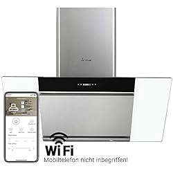 Hotte aspirante murale (90 cm, acier inoxydable, verre, WIFI, extra silencieux, 605 m³/h, 4 étapes, éclairage LED, touches à détecteur TouchSelect) FREE9004TC - KKT KOLBE
