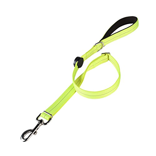 Preisvergleich Produktbild CHONGWFS Kleine und mittelgroße Hunde einstellbare Leuchtleine Schublade Batterie / Nacht reflektierende Haustier Leine mit drei Farben Optional (Farbe : Grün)
